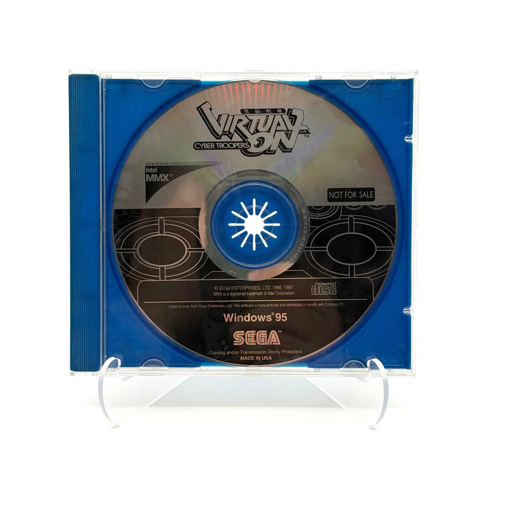 Virtual On Cyber Troopers Windows 95 PC Game Sega Compaq Promo Disc Only